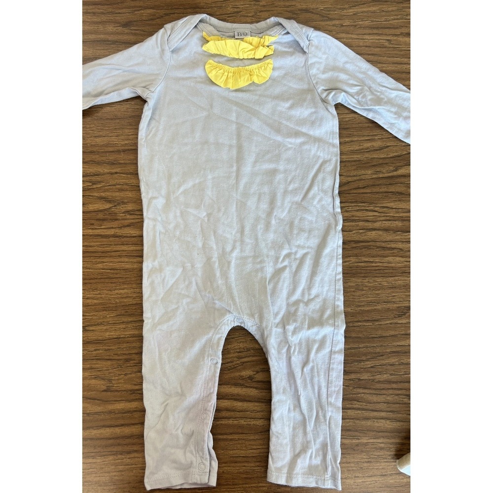 9m Nordstrom Baby Gray Yellow Ruffles